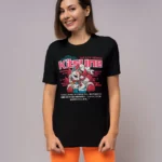 Kitsune Spirit Anime Black T-shirt