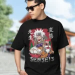 Naruto Sensei Black T shirt